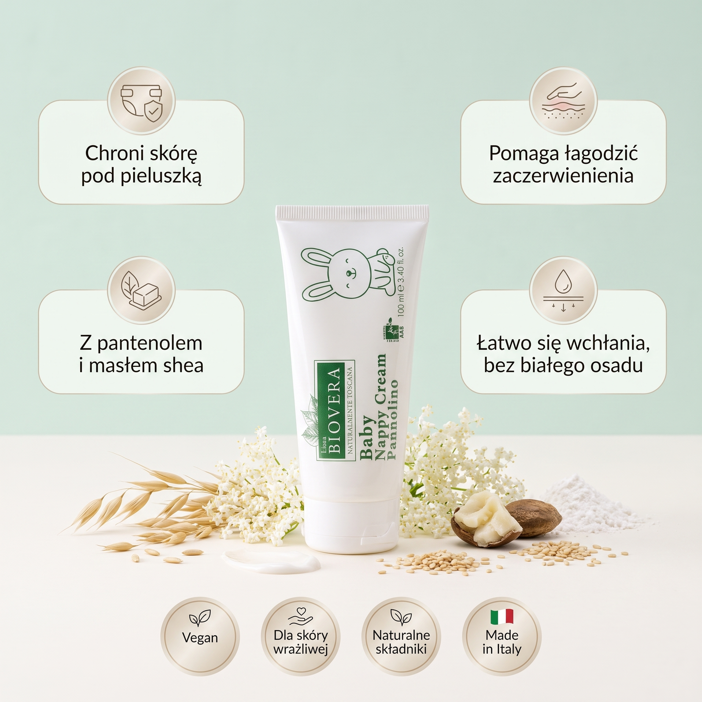 BioVera Baby – krem na odparzenia pieluszkowe 100ml