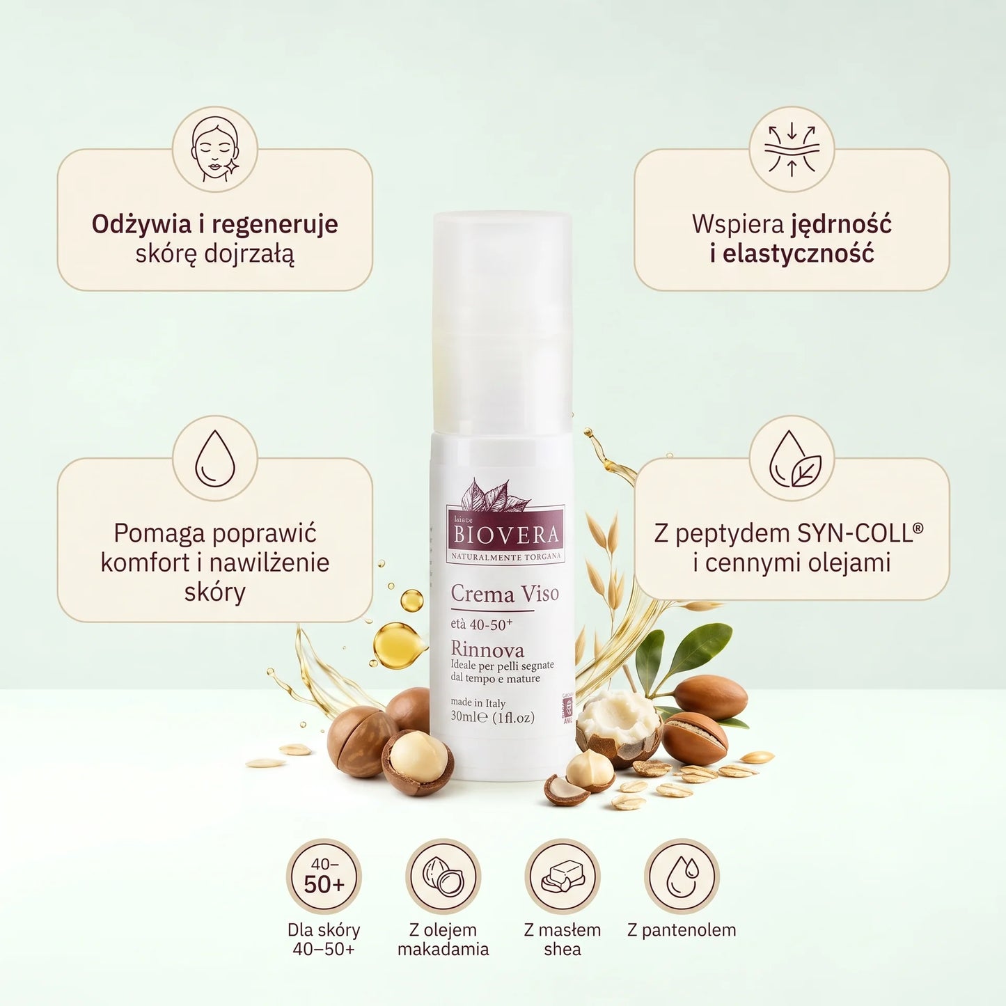 BioVera – Krem do twarzy 40-50+, 30ml