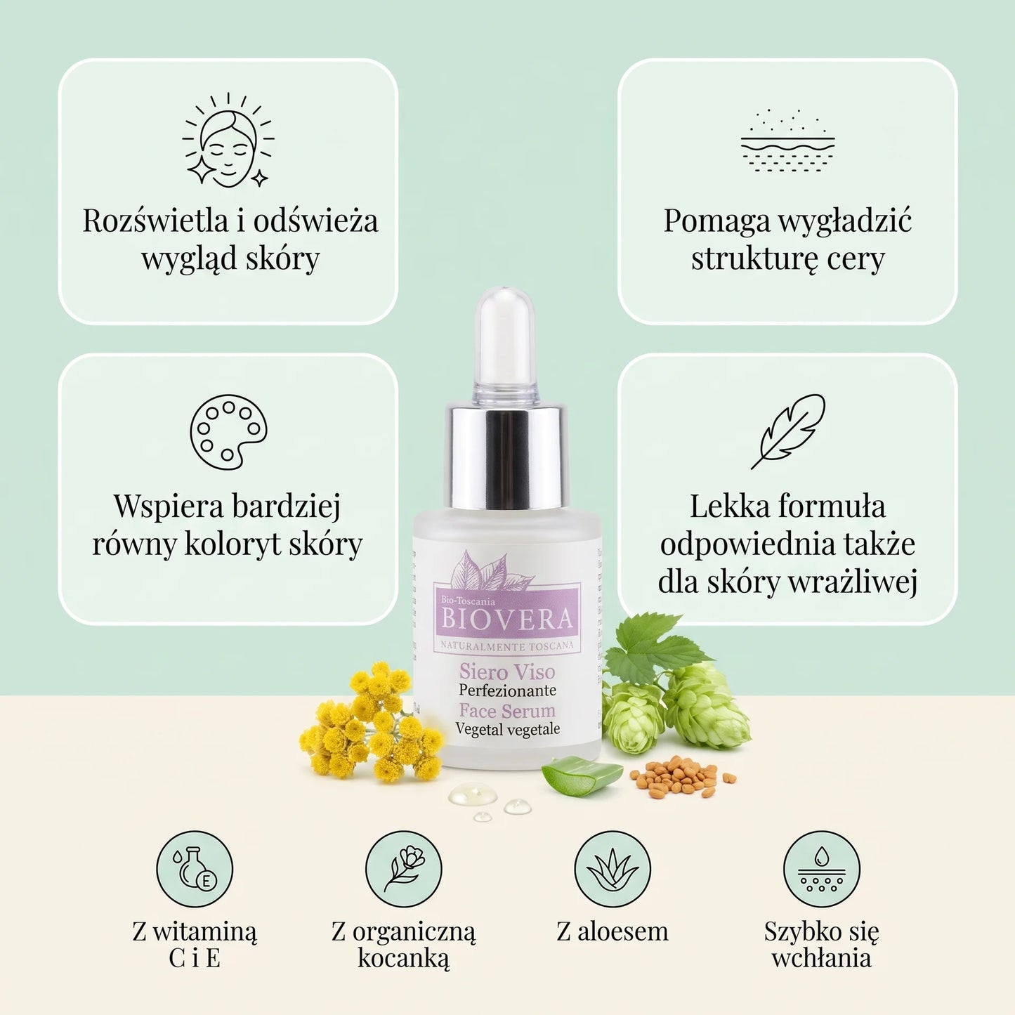 BioVera – Roślinne cudo serum do twarzy 15 ml